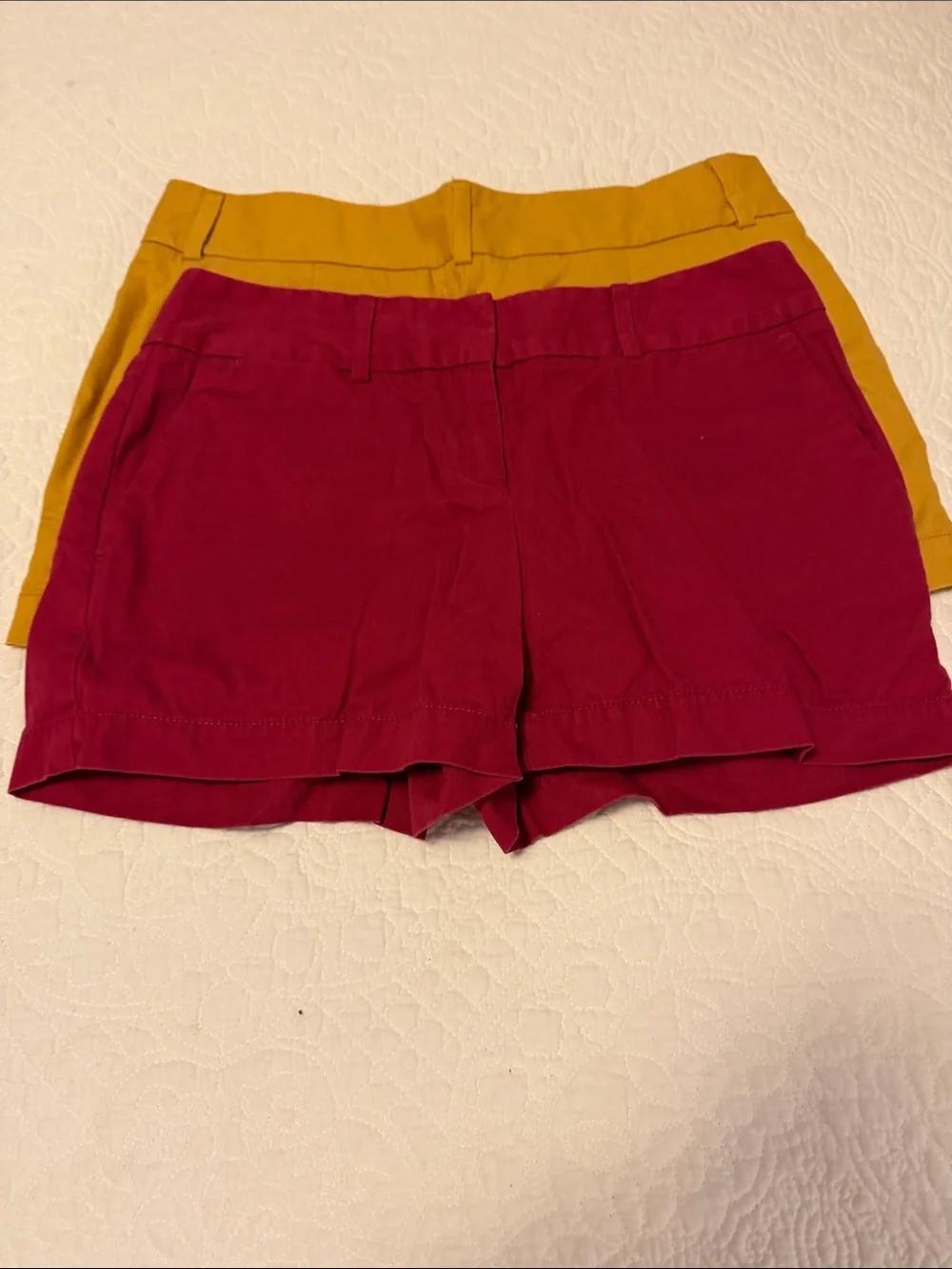 6: LOFT Women's Cotton Shorts - Mustard, Burgundy, Blue, Red, Olive, Khaki